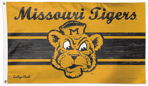 Missouri Tigers "Vintage Truman" Official NCAA College Vault 1950s-Style Deluxe-Edition 3'x5' Flag - Wincraft