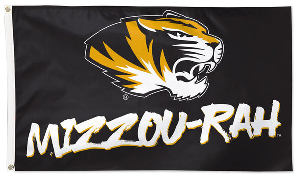 Missouri Tigers "MIZZOU-RAH" Official NCAA Team Deluxe-Edition 3'x5' Flag - Wincraft Inc.