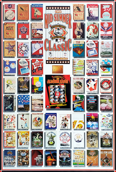MLB All-Star Game 1994 Pittsburgh Official Event History Poster