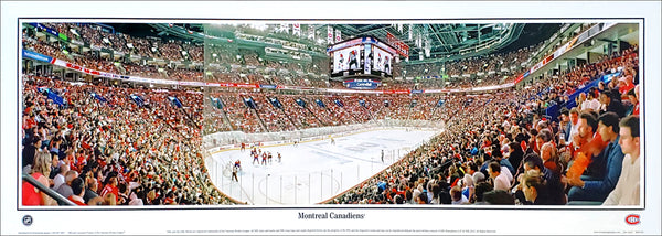 Montreal Canadiens Bell Centre Playoff Game Night Panoramic Poster Print - Everlasting Images