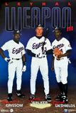 Montreal Expos "Lethal Weapon III" (1993) Poster (Larry Walker, Marquis Grissom, Delino Deshields) - Costacos Final Stock Collection