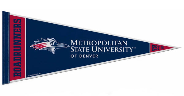 Metropolitan State University of Denver ROADRUNNERS Official NCAA Team Felt Pennant - Rico Inc.