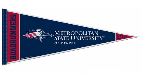 Metropolitan State University of Denver ROADRUNNERS Official NCAA Team Felt Pennant - Rico Inc.