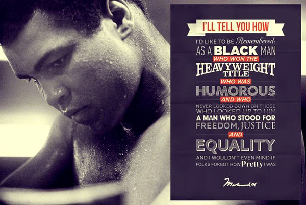 Muhammad Ali "Remembered" Inspirational Classic Boxing Poster - Pyramid International