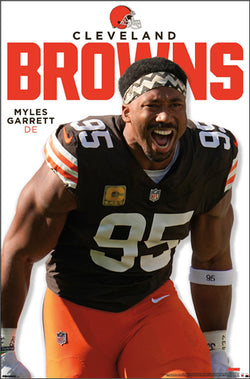 Myles Garrett "Victory Roar" Cleveland Browns NFL Action Wall Poster - Costacos Sports 2025
