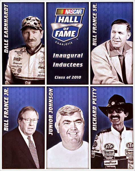 NASCAR Hall of Fame Original Class of 2010 Inductees Official Poster - TF Publishing