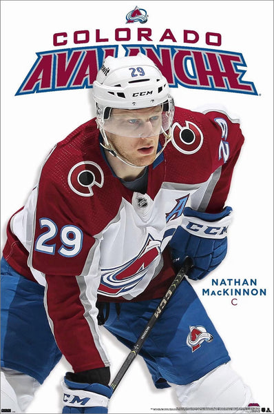 Nathan Mackinnon "Spotlight" Colorado Avalanche NHL Hockey Poster - Costacos Sports
