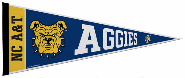 North Carolina NC A&T AGGIES Official NCAA Team Felt Pennant - Rico Inc.