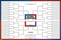 NCAA March Madness Basketball Championships Fill-In Brackets 68-Team Field Poster - Trends Int'l.