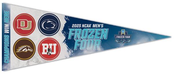 NCAA Men's Hockey Frozen Four 2025 Premium Felt Pennant (Western Michigan, Denver, Boston College, Penn State) - Wincraft