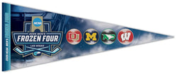NCAA Men's Hockey Frozen Four 2026 Premium Felt Pennant (Michigan, Denver, North Dakota, Wisconsin) - Wincraft