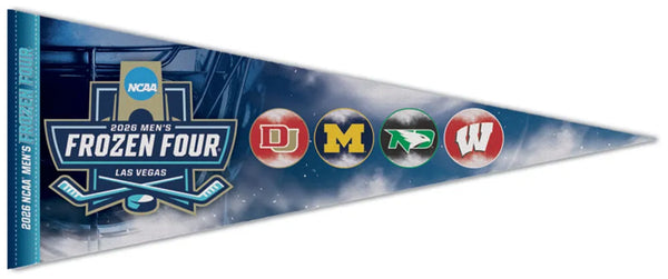 NCAA Men's Hockey Frozen Four 2026 Premium Felt Pennant (Michigan, Denver, North Dakota, Wisconsin) - Wincraft