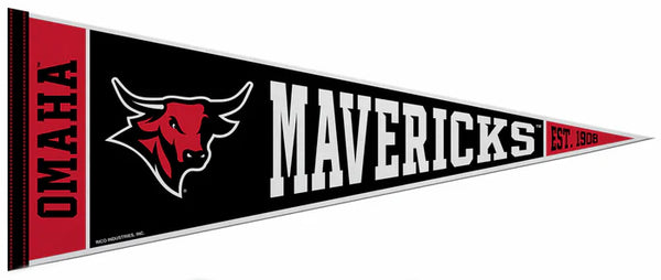 Nebraska Omaha Mavericks Official NCAA Team Felt Pennant - Rico Inc.