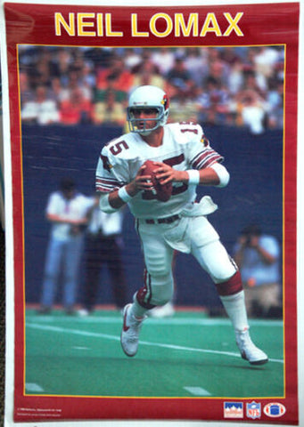 Neil Lomax "Action" St. Louis Cardinals NFL QB Superstar Vintage Original Poster - Starline 1988