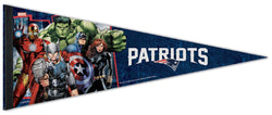 New England Patriots "Avengers Assemble" Official NFL/Marvel Premium Felt Pennant - Wincraft Inc.