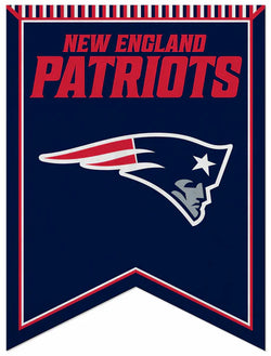 New England Patriots NFL Football Premium Felt 18x24 Rafter Banner - Rico Inc.