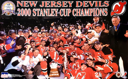 New Jersey Devils 2000 Stanley Cup Champions "Celebration" Vintage Original Poster - Starline Inc.