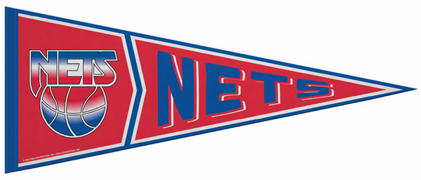 New Jersey Nets 1990s-Style Official NBA Retro Collection Felt Pennant - Rico Inc.