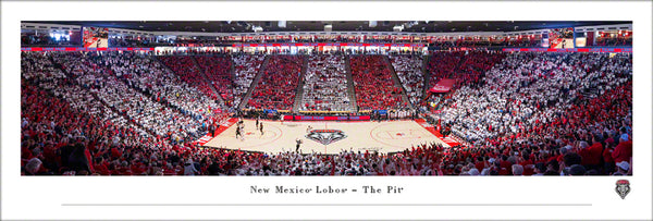 New Mexico Lobos Basketball "The Pit" Gameday Panoramic Poster Print - Blakeway 2025