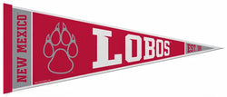 University of New Mexico LOBOS Official NCAA Team Felt Pennant - Rico Inc.