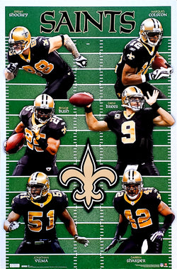 New Orleans Saints "Super Six" (2010) NFL Action Wall Poster - Costacos Sports