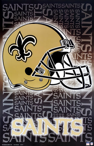 New Orleans Saints Official NFL Helmet Logo Team Poster - Starline Inc.