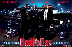 New York Giants "Badfellas" (LT, Pepper, Banks) Vintage 1991 Original NFL Poster - Costacos Final Stock Collection
