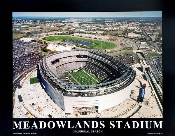 New York Giants Meadowlands Stadium "From Above" Premium NFL 22x28 Poster - Aerial Views Inc.