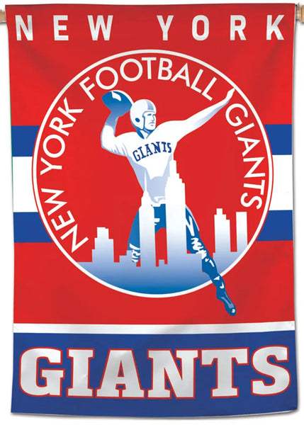 New York Giants Retro-Style Official NFL Football Team 28x40 Wall BANNER - Wincraft Inc.