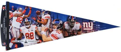 New York Giants "Super Bowl XLVI Heroes" EXTRA-LARGE Premium Pennant - Wincraft