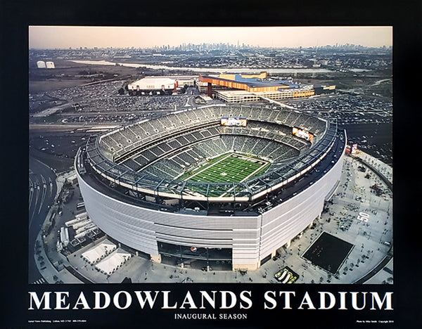 New York Jets MetLife Stadium "From Above" Premium Poster Print - Aerial Views 2010