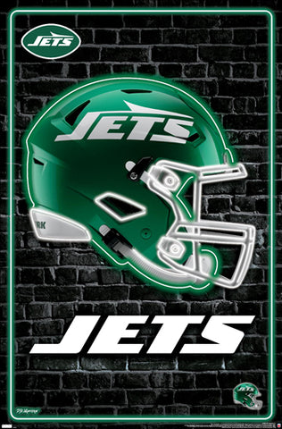 New York Jets Official NFL Football Team Logo Poster - Costacos Sports