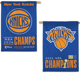 New York Knicks 2026 NBA Champions 2-Sided 28" x 40" Commemorative Wall Banner - Wincraft Inc.