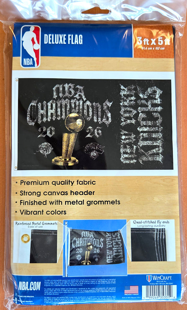 New York Knicks 2026 NBA Champions Official Commemorative DELUXE 3'x5 ...
