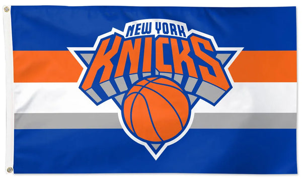 New York Knicks Horizontal-Stripes-Design Official NBA Basketball Deluxe-Edition 3'x5' Flag - Wincraft Inc.