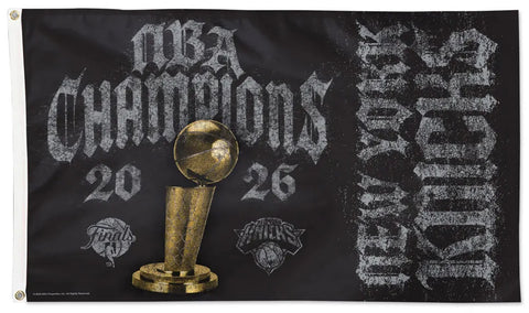 *SHIPS 6/27* New York Knicks 2026 NBA Champions Official Commemorative DELUXE 3'x5' FLAG - Wincraft