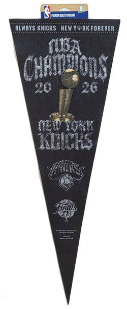 New York Knicks 2026 NBA Champions Vertical-Style Premium Felt Collector's Pennant - Wincraft