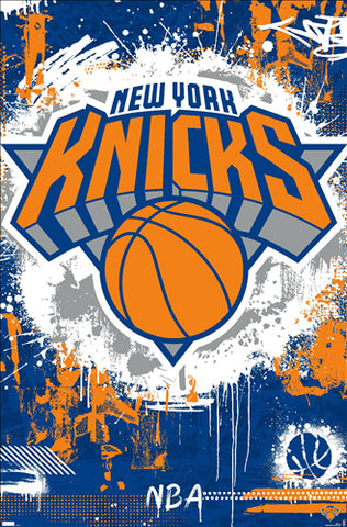 New York Knicks NBA Basketball Official "Max" Team Logo Poster - Costacos Sports