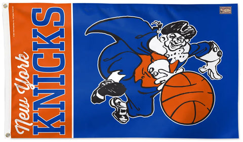 New York Knicks Retro-Father-Knickerbocker-Design Official NBA Basketball 3'x5' Flag - Wincraft Inc.