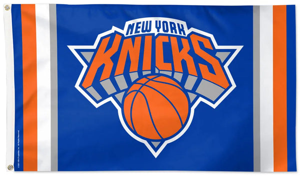 New York Knicks Vertical-Stripes-Design Official NBA Basketball Deluxe-Edition 3'x5' Flag - Wincraft Inc.