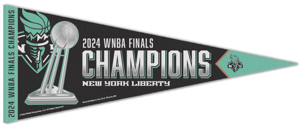 *SHIPS 11/11* New York Liberty 2024 WNBA Champions Official Premium Felt Commemorative Pennant - Wincraft