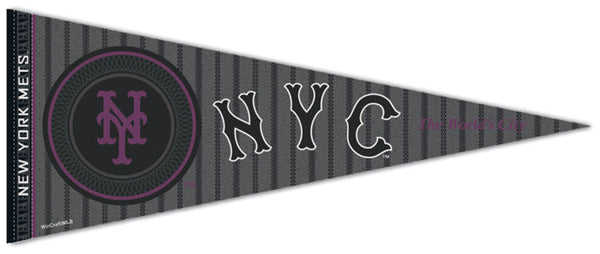 New York Mets Official MLB City Connect "NYC"-Style Premium Felt Pennant - Wincraft Inc.