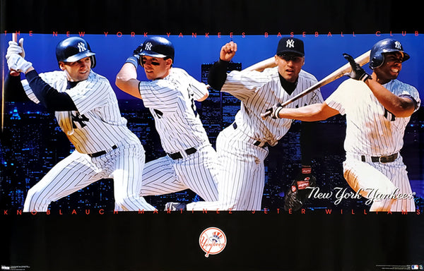 New York Yankees "Four Stars" Poster (Jeter, Bernie, Tino, Knoblauch) - Costacos 1998