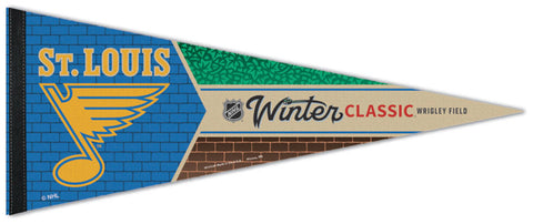 St. Louis Blues NHL Winter Classic Wrigley Field 2024 Premium Felt Pennant - Wincraft