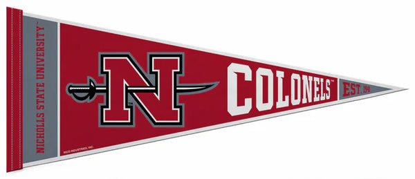 Nicholls State University COLONELS Official NCAA Team Felt Pennant - Rico Inc.