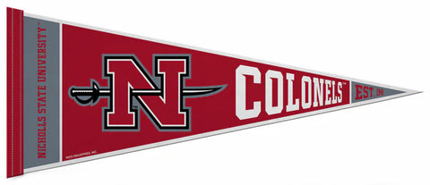 Nicholls State University COLONELS Official NCAA Team Felt Pennant - Rico Inc.