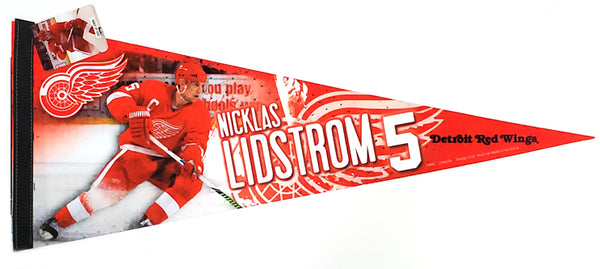 Nicklas Lidstrom "Action 5" Detroit Red Wings Premium Felt Pennant L.E. /2,009