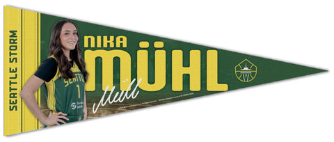 Nika Muhl Seattle Storm Official WNBA Basketball Signature Series Premium Felt Pennant - Wincraft