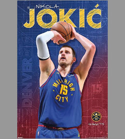 Nikola Jokic "Action" Denver Nuggets Official NBA Basketball Poster - Costacos 2026