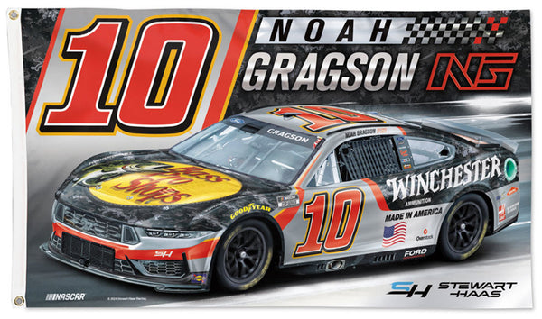 Noah Gragson NASCAR #10 Bass Pro Winchester Ford Official HUGE 3'x5' FLAG - Wincraft 2024